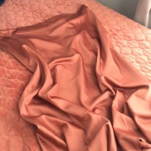 Copper colored slip skirt